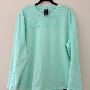 Adventure+ Grid Fleece Pullover XXL Mint Aqua Blue NWT Outdoor Nation